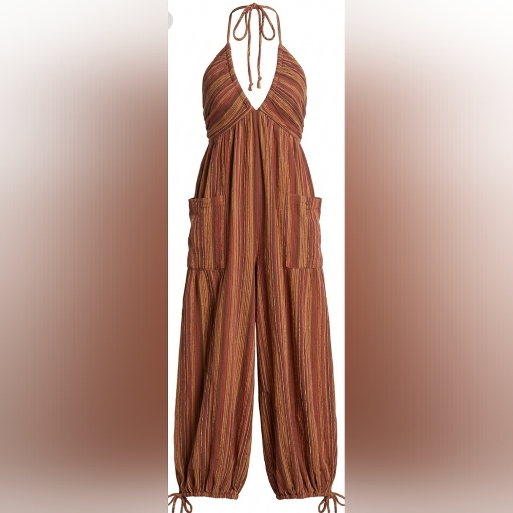 Free People "Sundaze For Surfin'" Jumpsuit Size XS